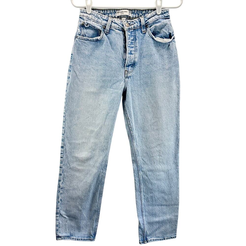 Abercrombie & Fitch The Dad High Rise Jeans Light Wash 27/4S